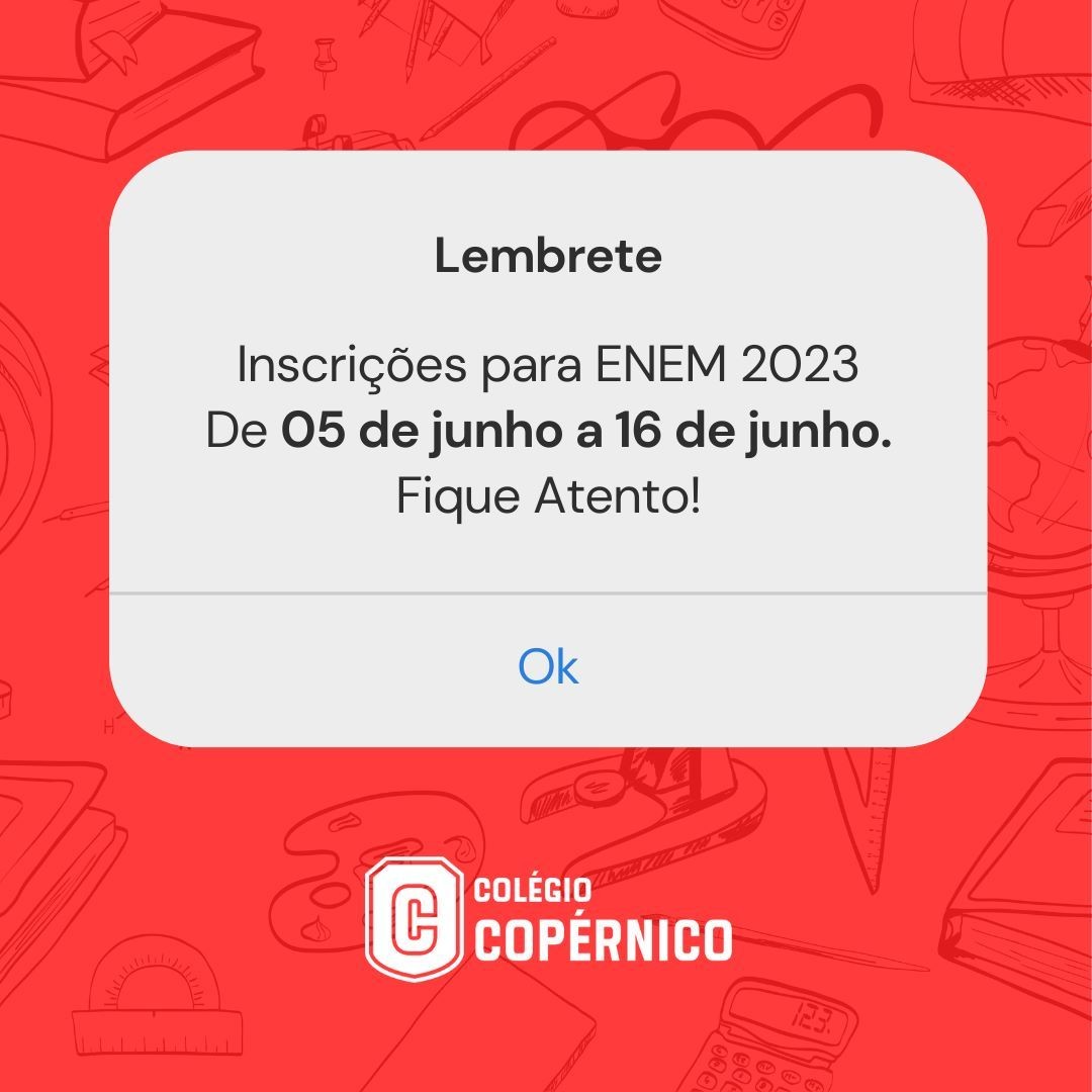 Estão abertas as inscrições do EN...