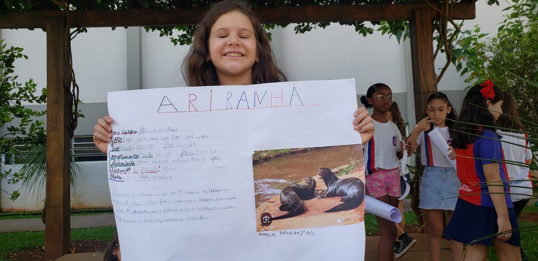 Alunos apresentam trabalho sobre fauna brasileira