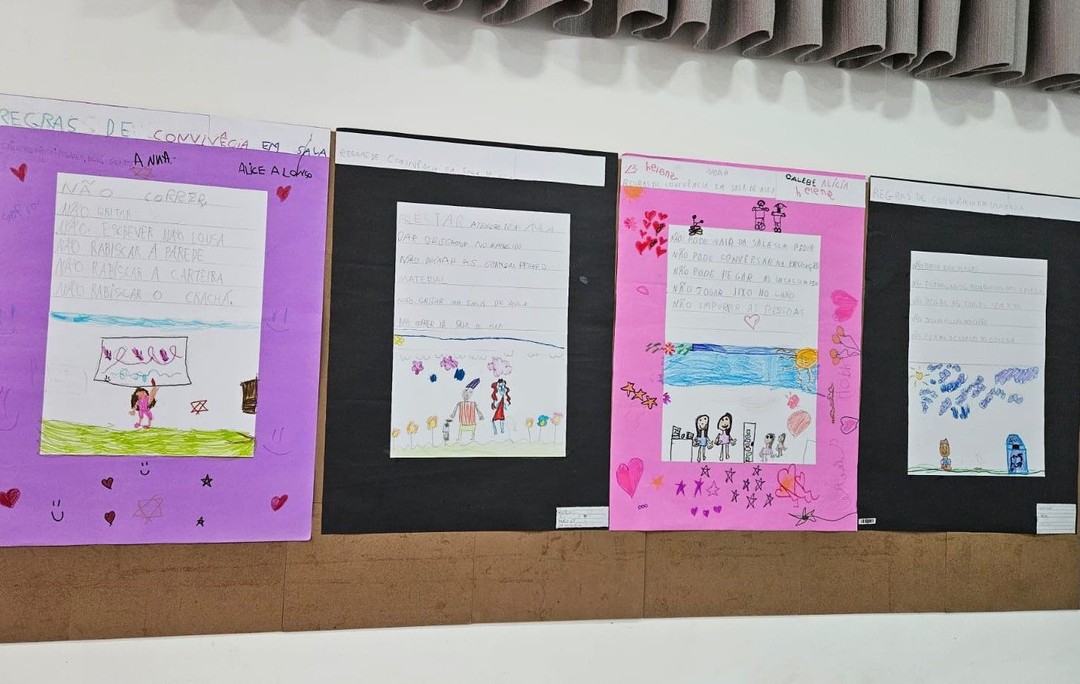 Alunos elaboram regras de boa convivência em sala de aula