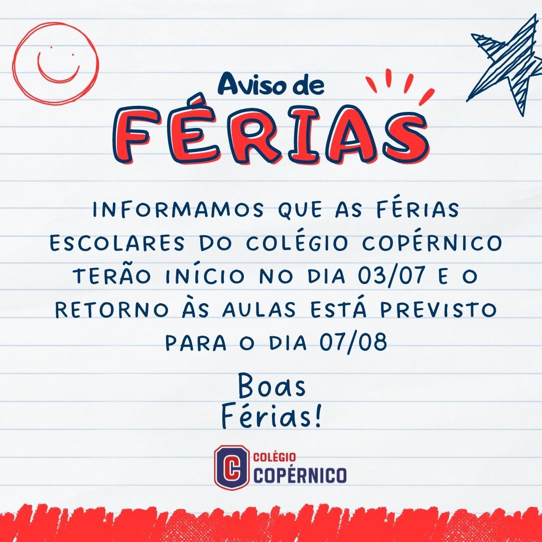 Aviso de Férias